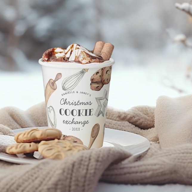 Vasos De Papel Intercambio de cookies de vacaciones para Navidade (Subido por el creador)