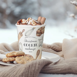 Vasos De Papel Intercambio de cookies de vacaciones para Navidade