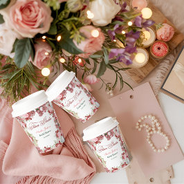 Vasos De Papel Invitación a la Fiesta de Despedida de Soltera en 