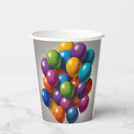 Vasos De Papel Invitación de cumpleaños feliz