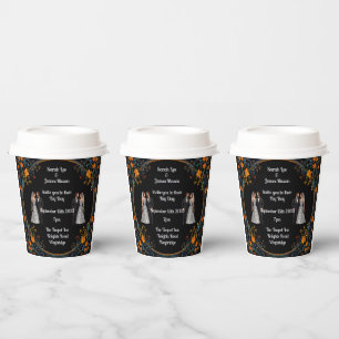Vasos De Papel Invitaciones de boda personalizadas e invitaciones