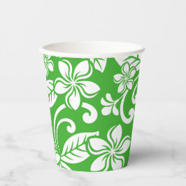 VASOS DE PAPEL ISLAND PLUMERIA (CITRUS GREEN)