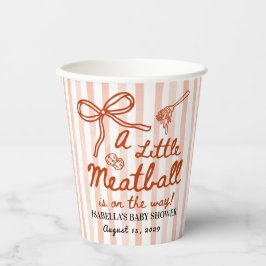 Vasos De Papel Italian Baby Shower Theme