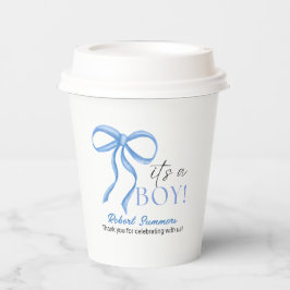 Vasos De Papel It's a Boy Blue Ribbon