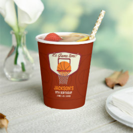 Vasos De Papel It's Game time! Fun Basketball theme Birthday Kids