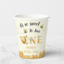 Vasos De Papel It's So Sweet To Bee 1st Birthday