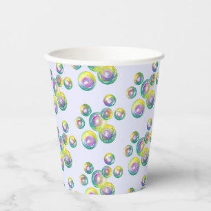 Vasos De Papel Jabón arcoiris burbujas burbujas y diversión en ve