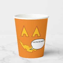 Vasos De Papel Jack-O-Lantern 
