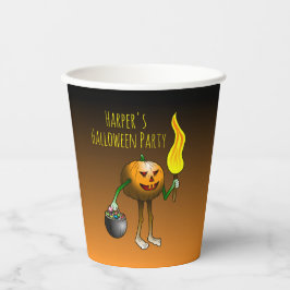 Vasos De Papel Jack O'lantern fuera a engañar o tratar