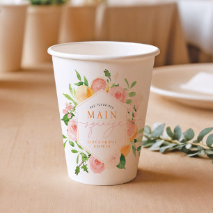 Vasos De Papel JADA Citrus Fruit Main Squeeze Bridal Shower