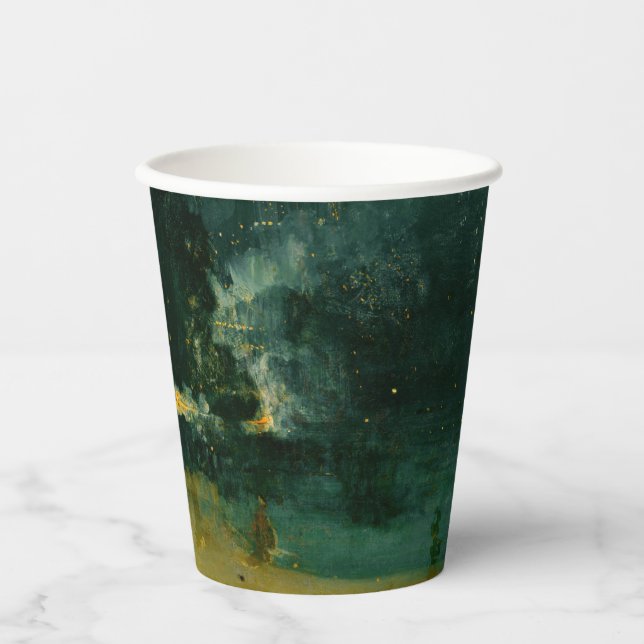 Vasos De Papel James Whistler - Nocturne en negro y oro (Anverso)