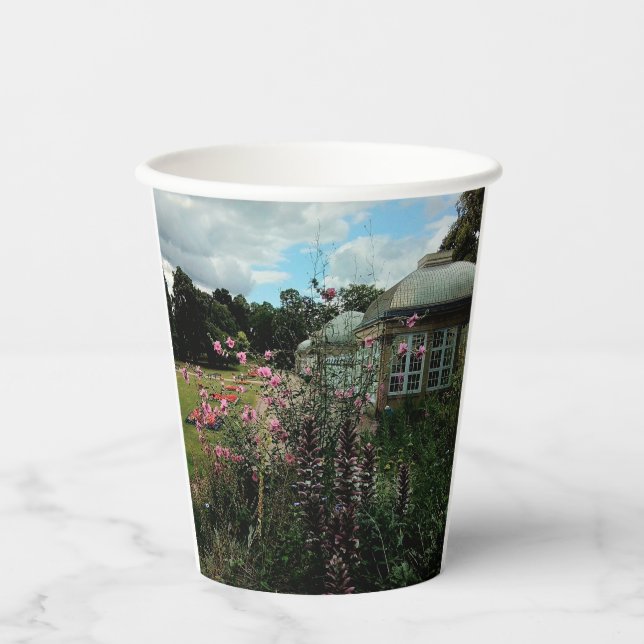 Vasos De Papel Jardín botánico (Anverso)