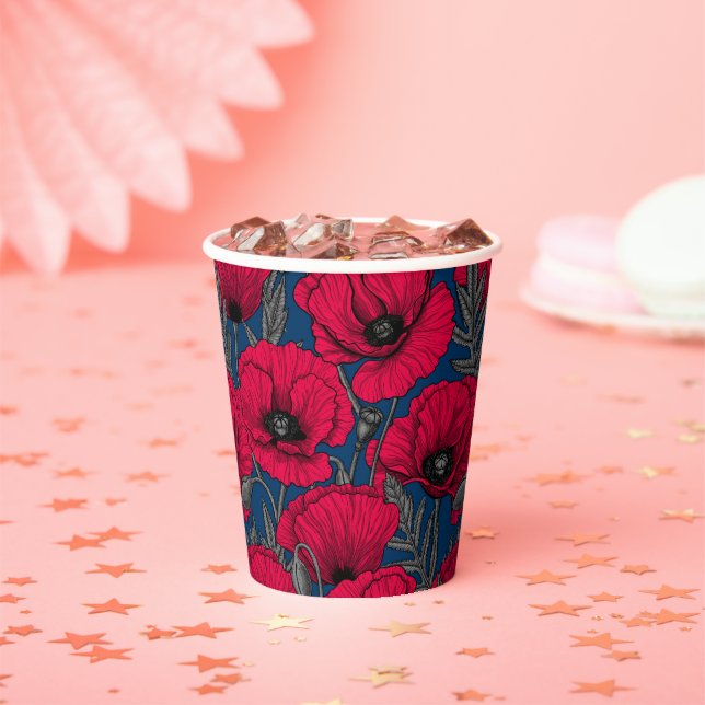 Vasos De Papel Jardín de adormidera nocturno (in situ)