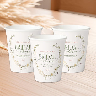 Vasos De Papel Jardín de Cuento de Hadas Caprichoso y Fiesta de D