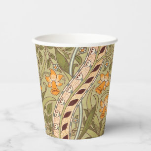 Vasos De Papel Jardín de Narcisos Flor Clásica Bota de William Mo
