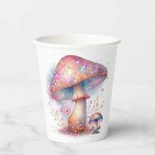 Vasos De Papel Jardín Encantado Hongo Mágico