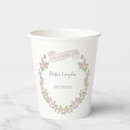 Vasos De Papel Jardín Floral de Verano