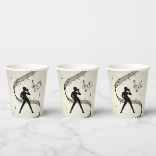 Vasos De Papel Jazz Dance Golden Music