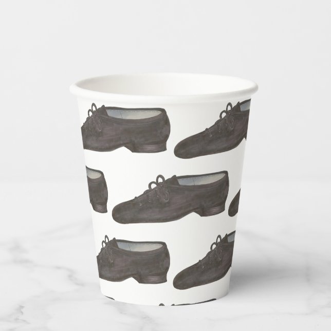 Vasos De Papel Jazz Dance Shoppers Slippers Ballerina Dancer Clas (Anverso)