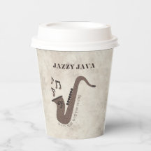 Jazzy Java-Grãos de Café-Saxofone-