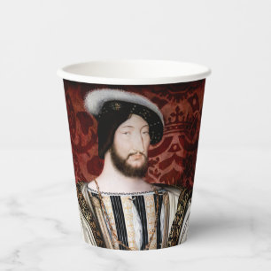 Vasos De Papel Jean Clouet - Francois I, Rey de Francia