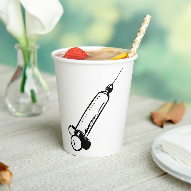 Vasos De Papel Jeringa retro (Subido por el creador)