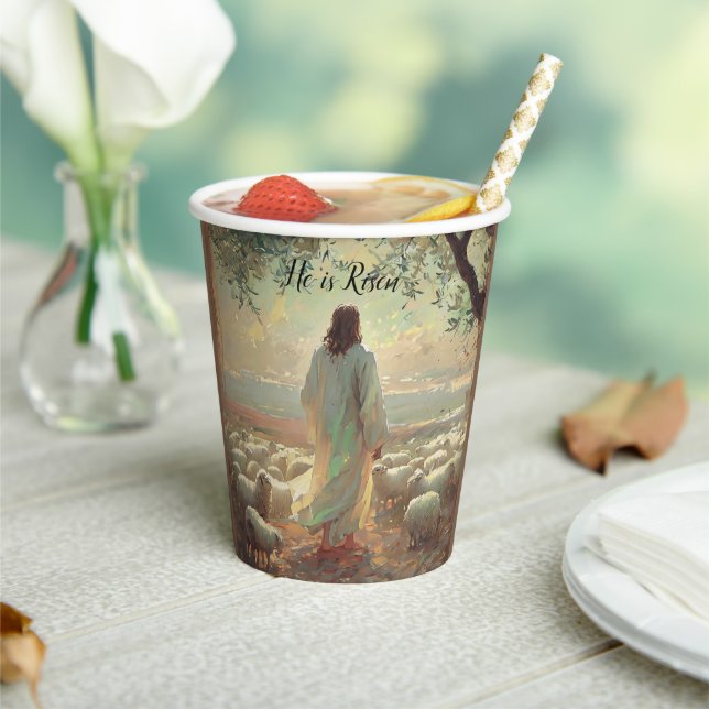 Vasos De Papel Jesus Christ Religious Easter Catholic  (in situ)
