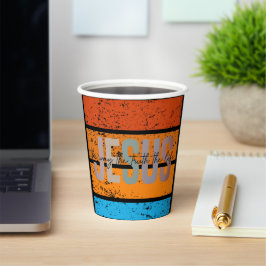Vasos De Papel Jesús, El Camino, La Verdad, La Vida Retro Atardec
