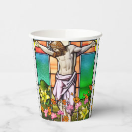 Vasos De Papel Jesús en la cruz