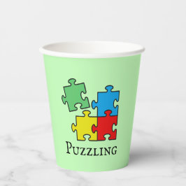 Vasos De Papel Jigsaw Puzzle Piezos Design Paper Cup