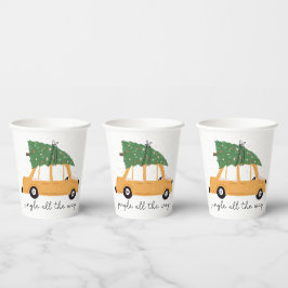 Vasos De Papel Jingle All Way Navidades