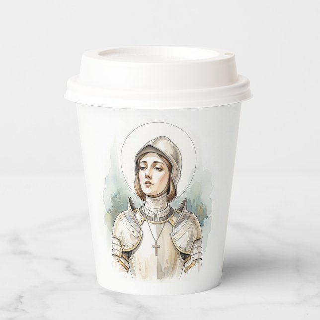 Vasos De Papel Joan of Arc , Catholic Gifts (Anverso)