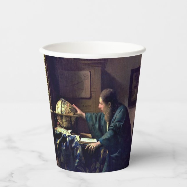 Vasos De Papel Johannes Vermeer - El astrónomo (Anverso)