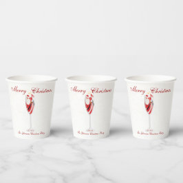 Vasos De Papel Jolly Navidades vitorea con Santa Champagne