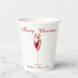 Vasos De Papel Jolly Navidades vitorea con Santa Champagne
