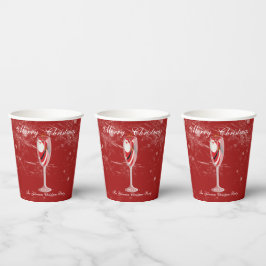 Vasos De Papel Jolly Navidades vitorea con Santa Champagne