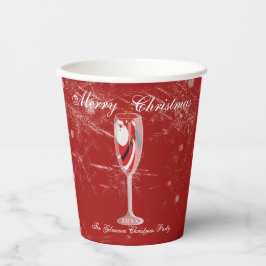 Vasos De Papel Jolly Navidades vitorea con Santa Champagne