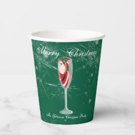 Vasos De Papel Jolly Navidades vitorea con Santa Champagne