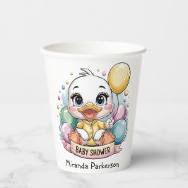 Vasos De Papel Joyful Duckling Baby Shower