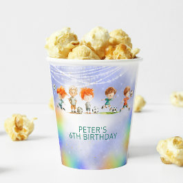 Vasos De Papel Juego de cumpleaños del fútbol mágico