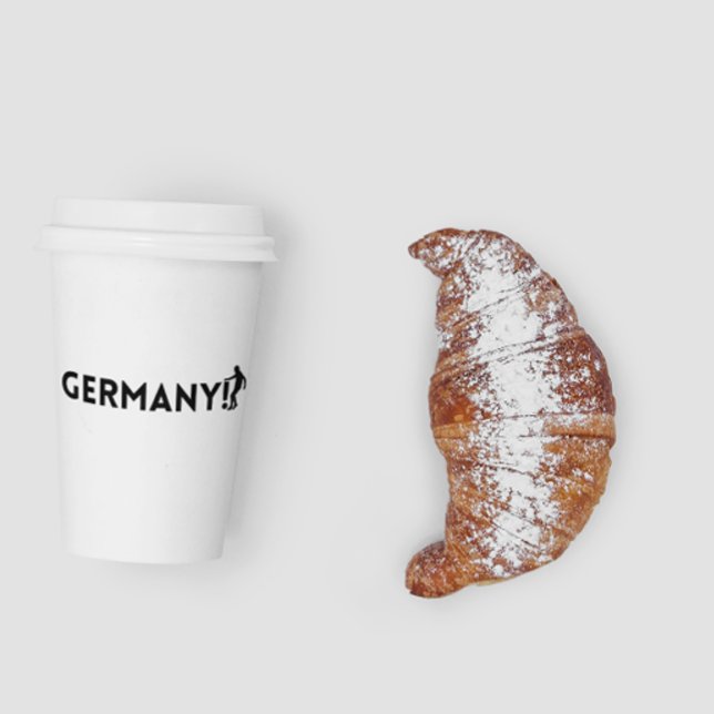 Vasos De Papel Jugador de fútbol alemán usando el punto como pelo (Subido por el creador)