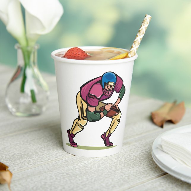 Vasos De Papel Jugador de Fútbol de Gridiron (Subido por el creador)