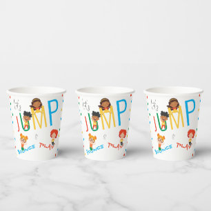 Vasos De Papel Jugar al Fiesta del Parque Trampoline