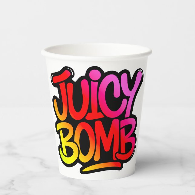 Vasos De Papel Juicy bomb  (Anverso)