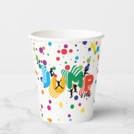 Vasos De Papel Jump Play Trampoline Park Fiestas Niños Cumpleaños