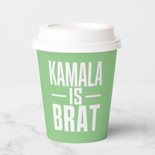 Vasos De Papel Kamala Es una Niña Malcriada (Anverso)