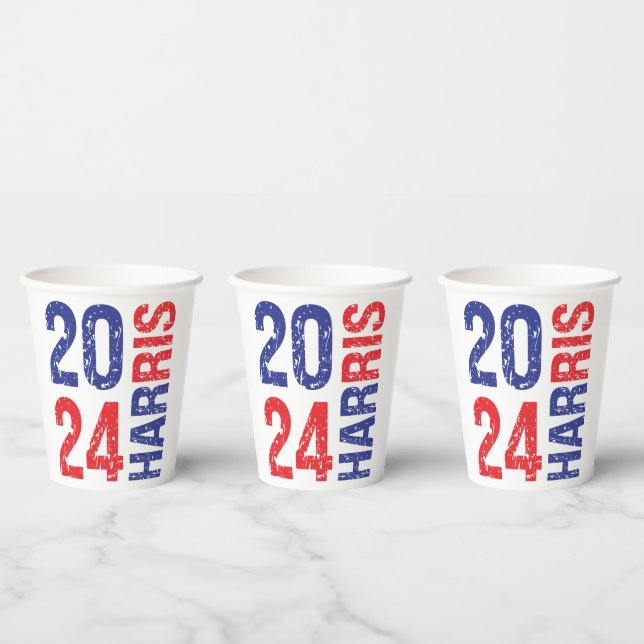Vasos De Papel Kamala Harris (Multi)