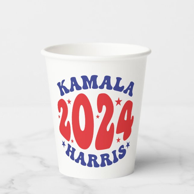 Vasos De Papel Kamala Harris (Anverso)