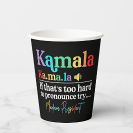 Vasos De Papel Kamala Harris