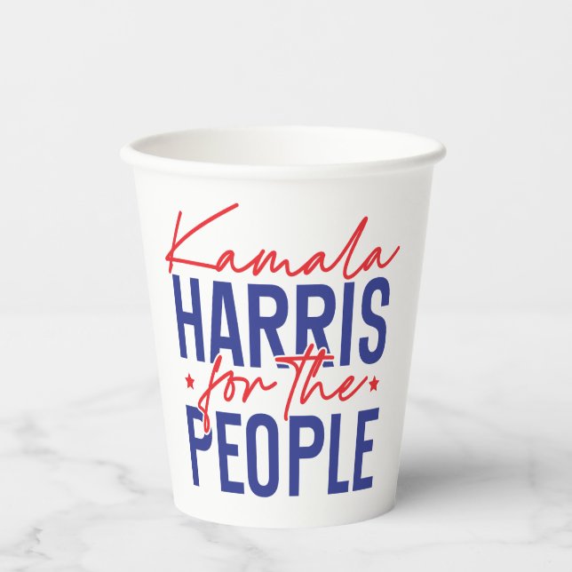 Vasos De Papel Kamala Harris (Anverso)